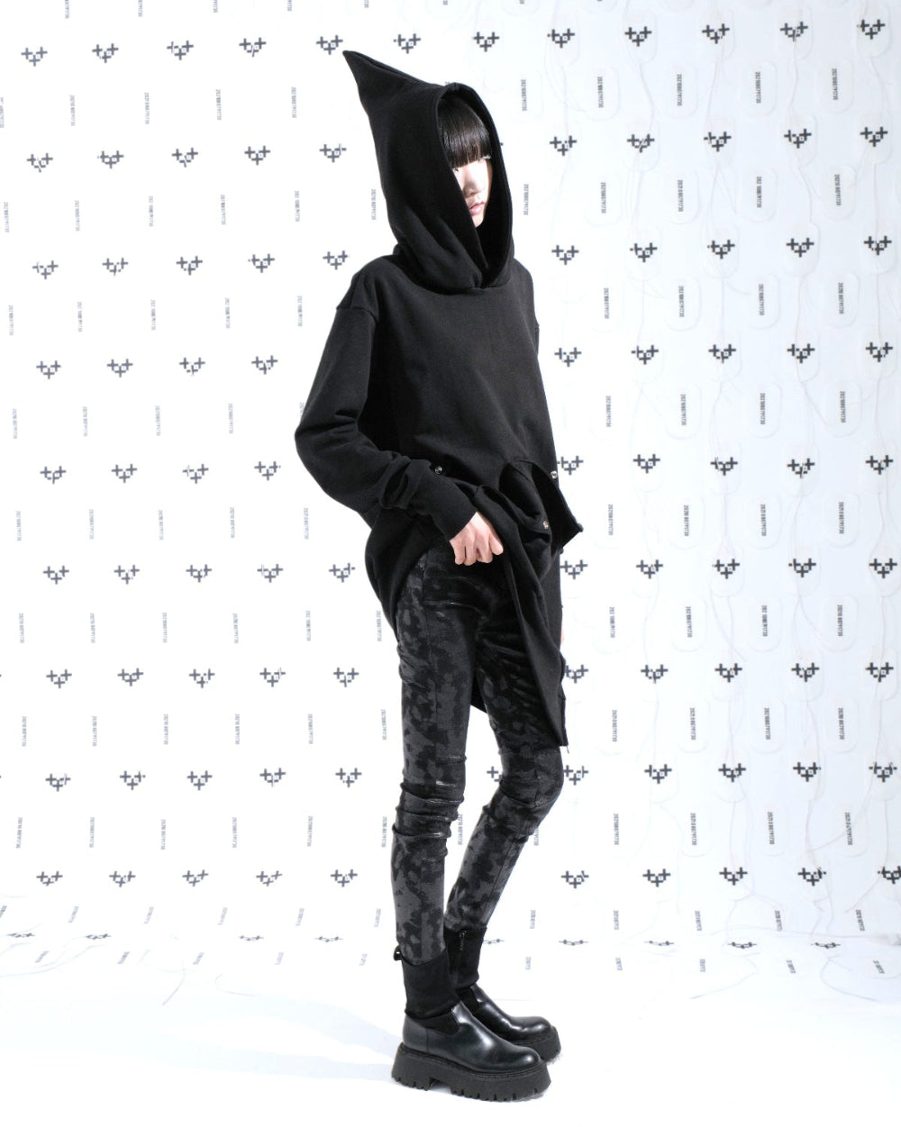 여성 삼각 포켓 스키니 팬츠