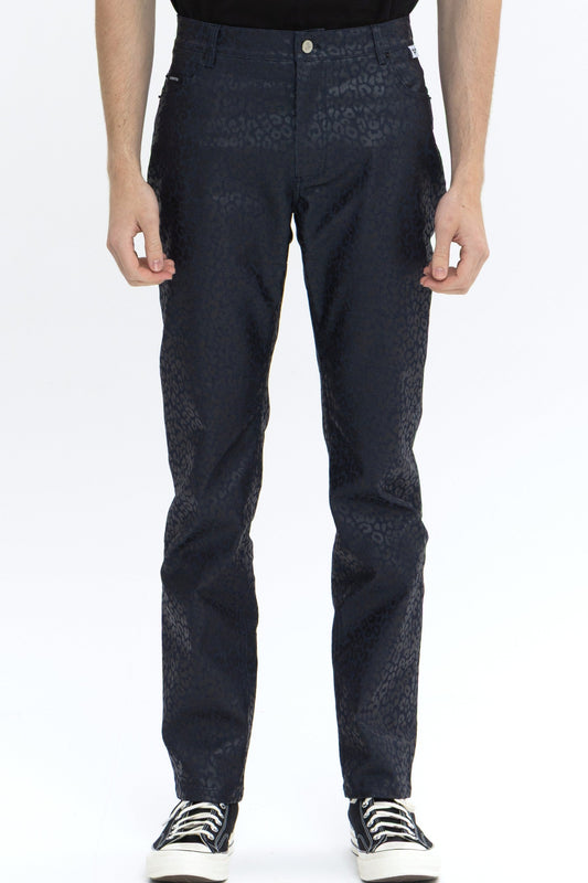 LEOPARD SLIM STRAIGHT PANTS 레오파드 슬림 스트레이트 팬츠