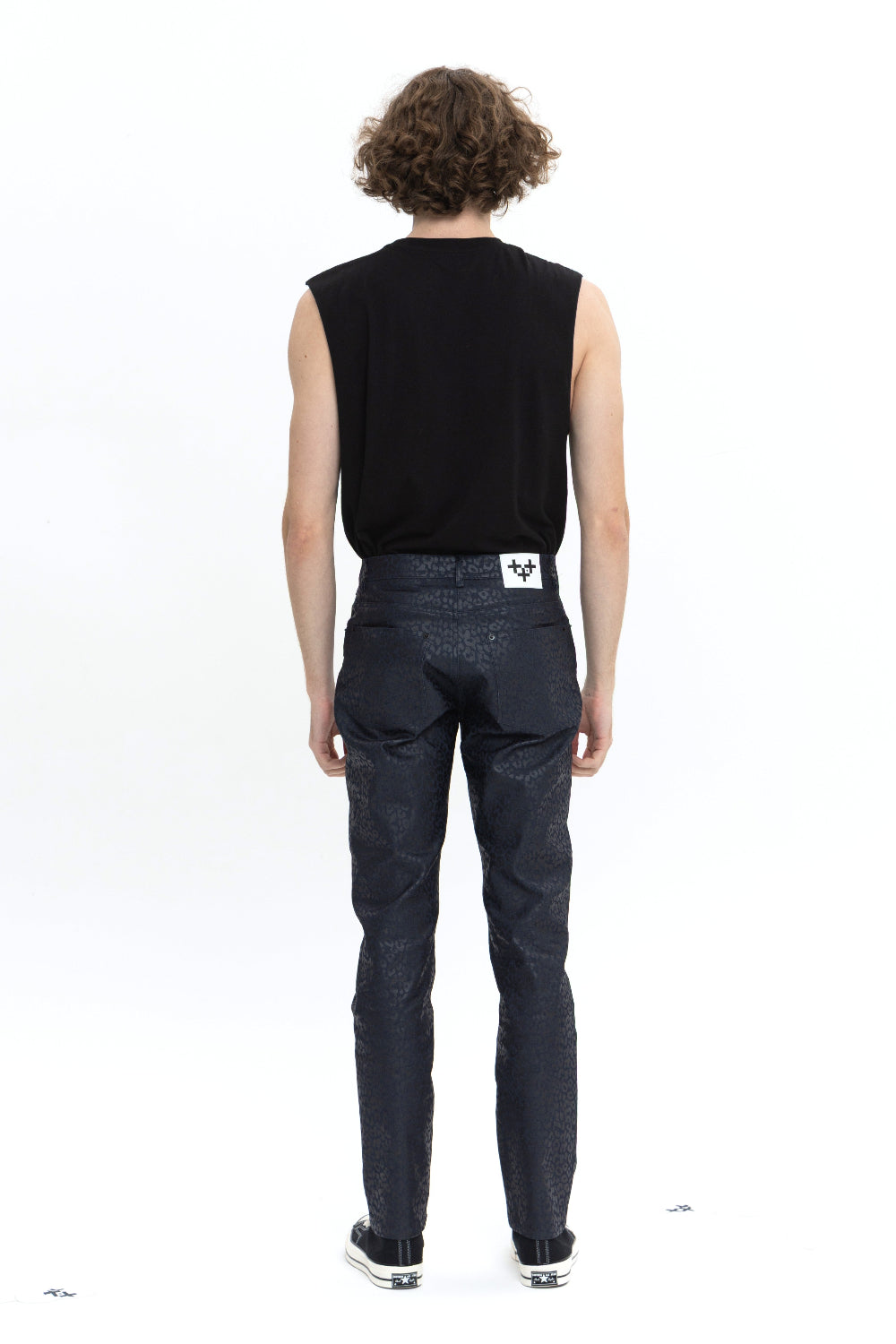 LEOPARD SLIM STRAIGHT PANTS 레오파드 슬림 스트레이트 팬츠