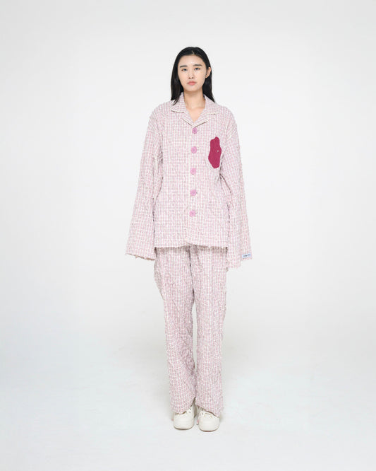 HEART SHAPED PAJAMA TOP 하트쉐잎드 파자마 탑