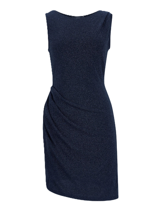 SHORT DRAPE DRESS NAVY 숏 드레이프 드레스 네이비