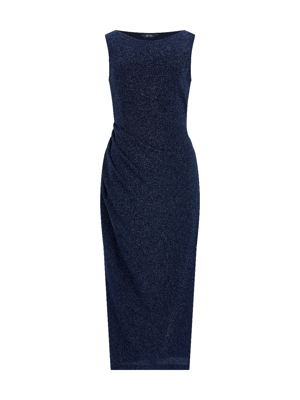 LONG PEARL DRAPE DRESS NAVY 롱 펄 드레이프 드레스 네이비