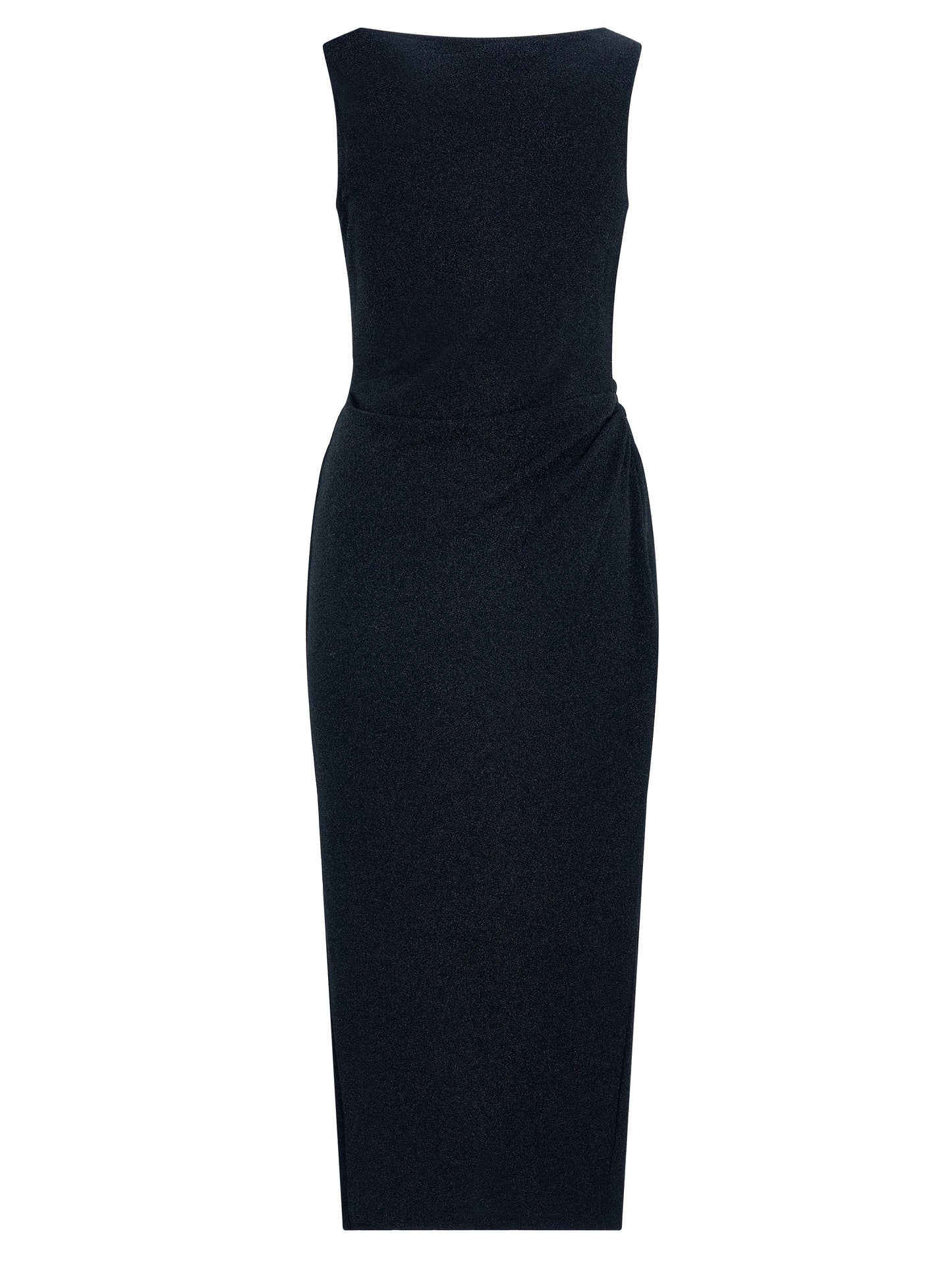 LONG PEARL DRAPE DRESS BLACK 롱 펄 드레이프 드레스 블랙