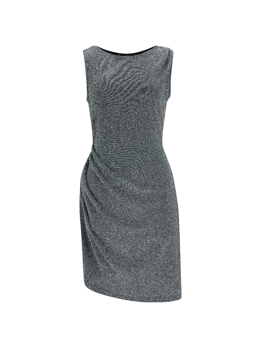 SHORT PEARL DRAPE DRESS SILVER 숏 드레이프 드레스 실버