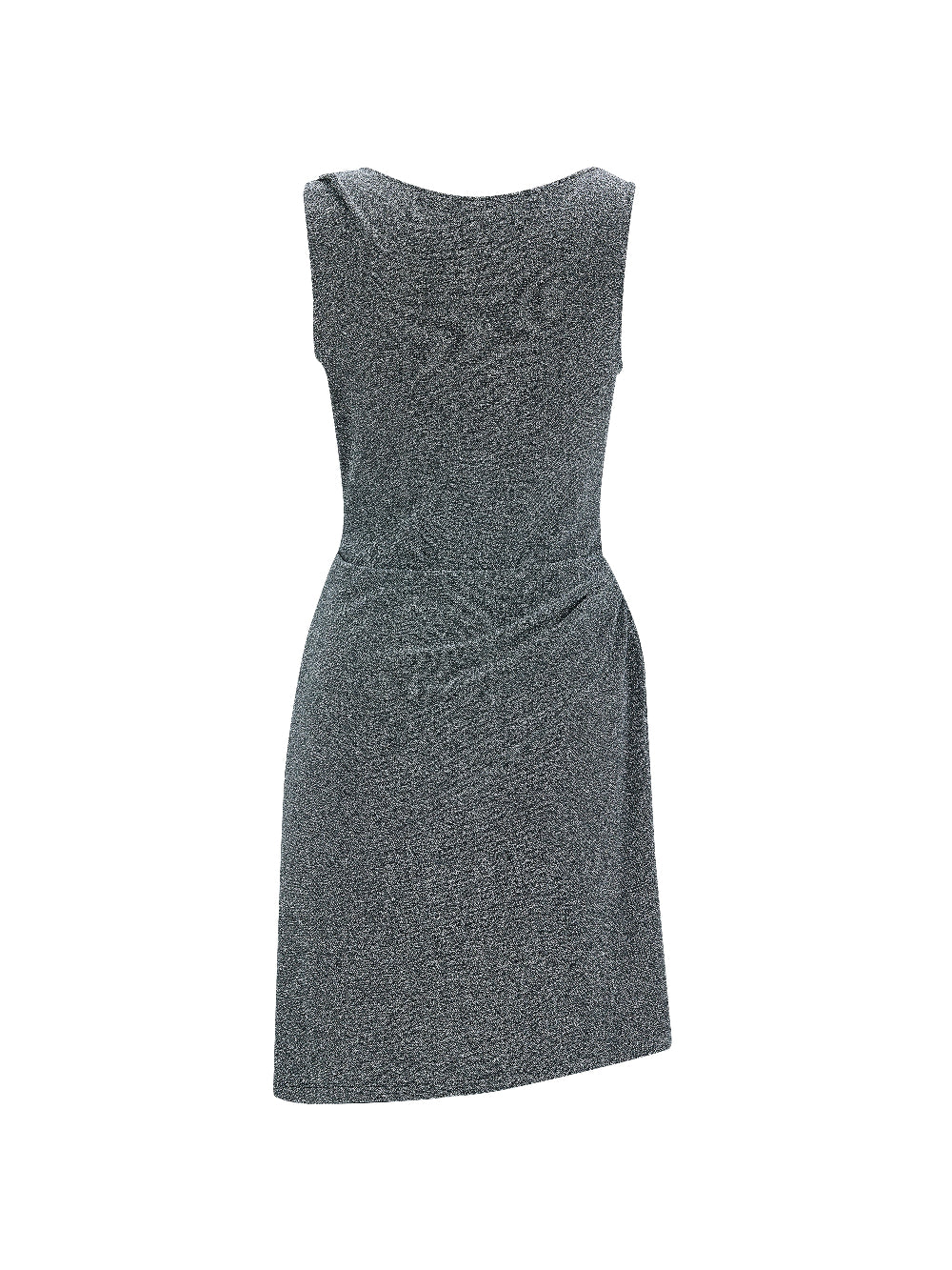 SHORT PEARL DRAPE DRESS SILVER 숏 드레이프 드레스 실버