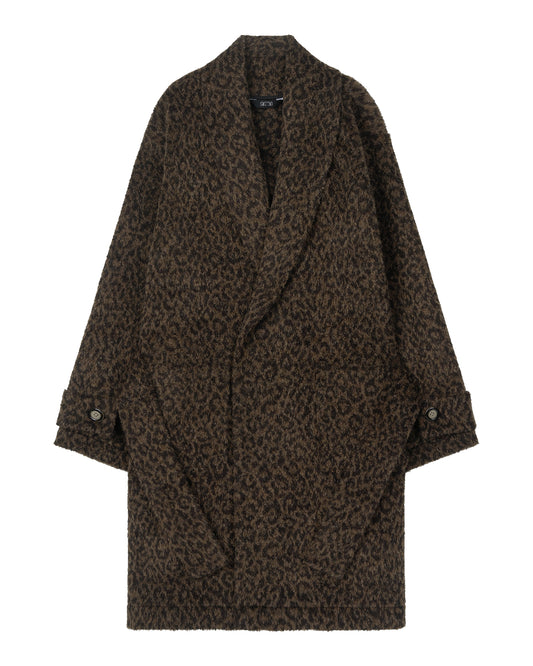 레오파드 로브 코트