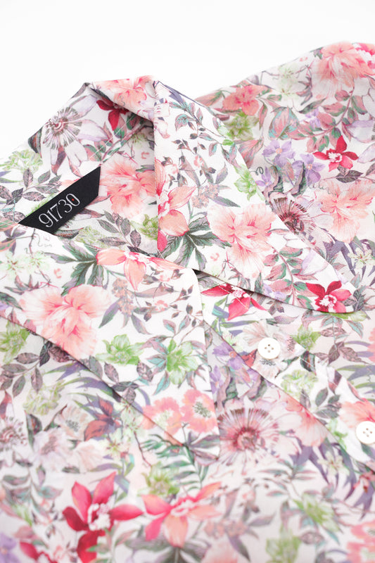 LONG FLOWER SHIRTS 롱 쉬폰 셔츠