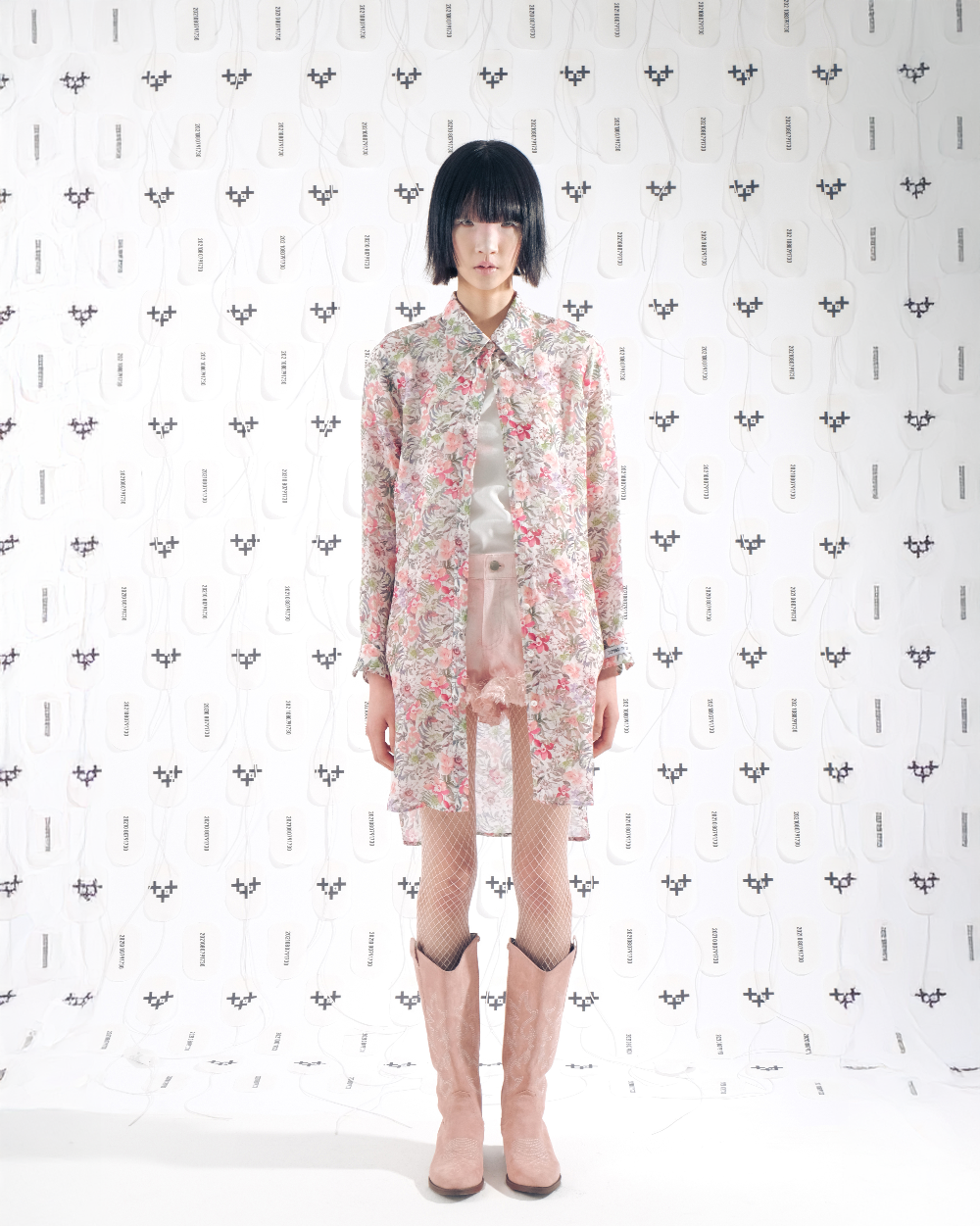 LONG FLOWER SHIRTS 롱 쉬폰 셔츠