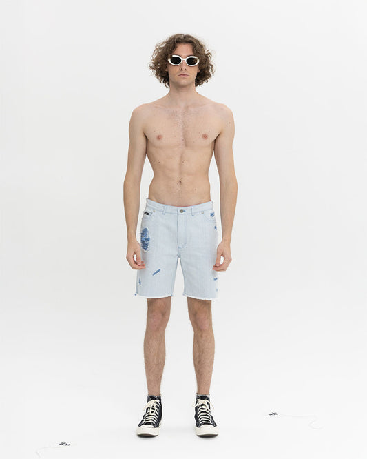 FLOWER DESTROYED SHORTS
