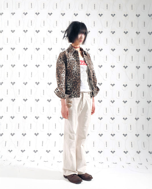 레오파드 아워글래스 자켓