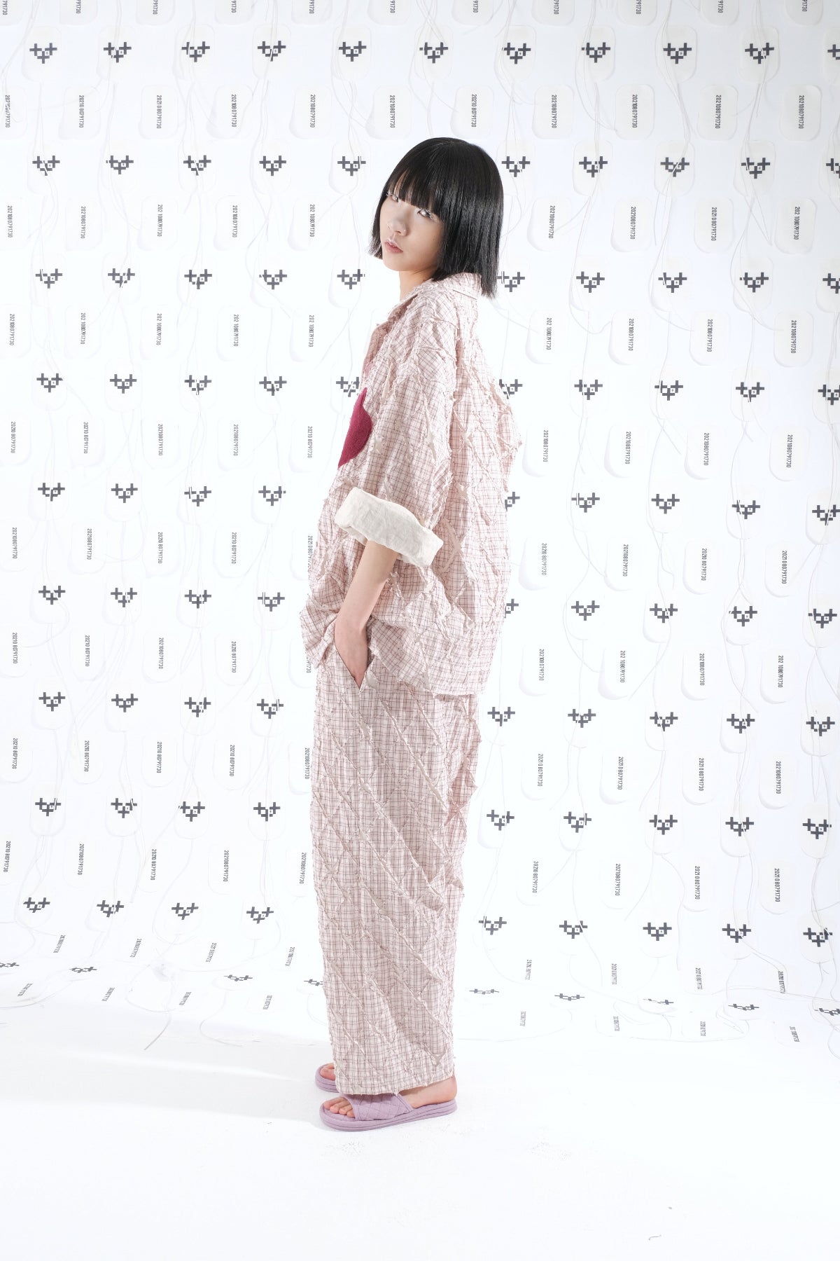 HEART SHAPED PAJAMA PANTS 하트쉐잎드 파자마 팬츠