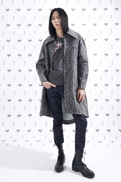 LEOPARD SLIM STRAIGHT PANTS 레오파드 슬림 스트레이트 팬츠