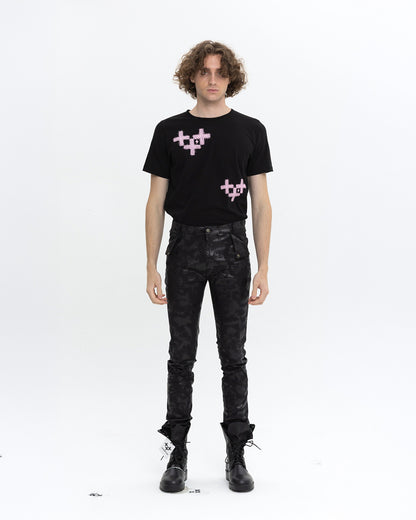 남성 삼각 포켓 스키니 팬츠