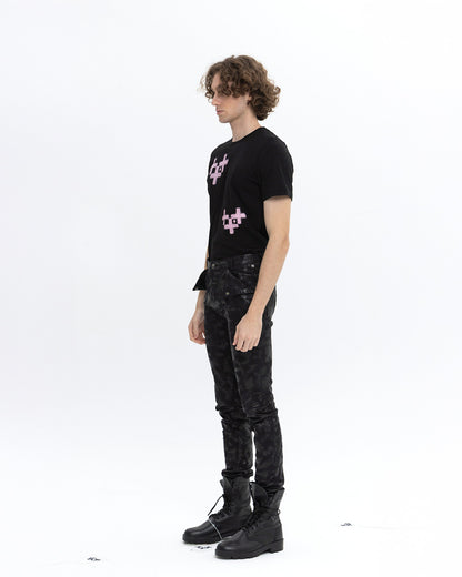 남성 삼각 포켓 스키니 팬츠