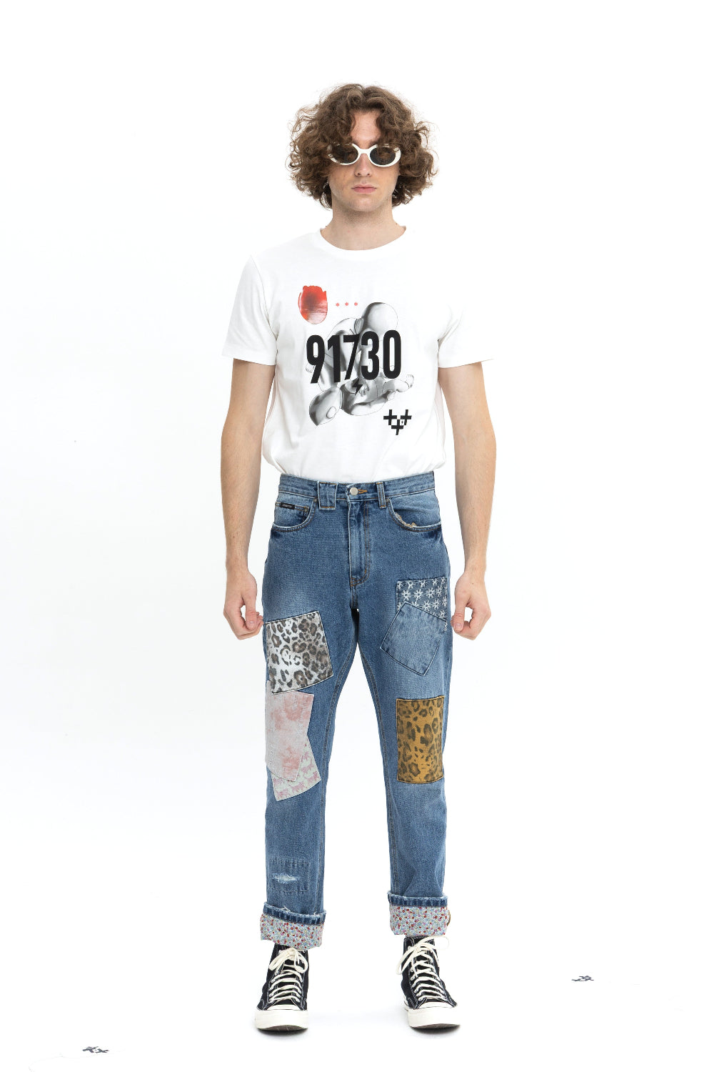 11 PATCHED DENIM PANTS 11 패치드 데님 팬츠