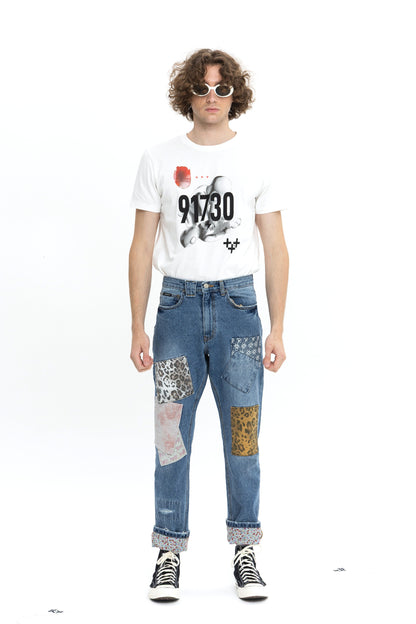 11 PATCHED DENIM PANTS 11 패치드 데님 팬츠