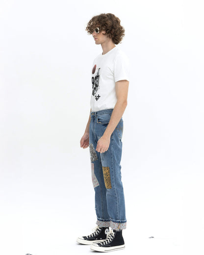 11 패치 데님 팬츠