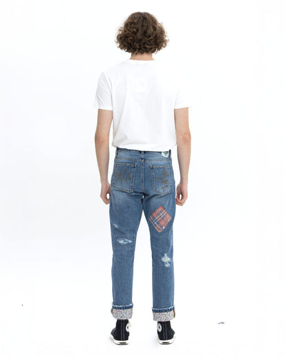 11 패치 데님 팬츠