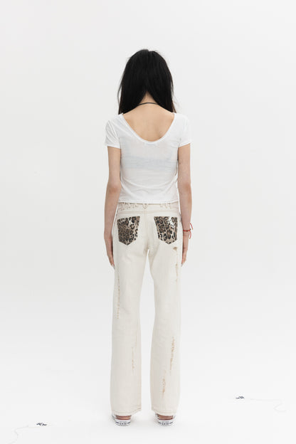 LEOPARD BOOTSCUT PANTS 레오파드 부츠컷 팬츠