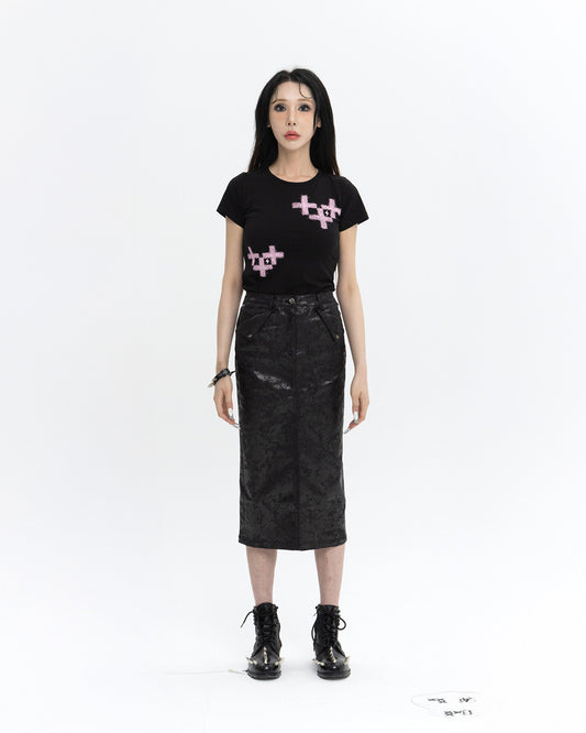 TRIANGULAR POCKET SKIRT