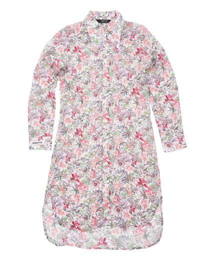 LONG FLOWER SHIRTS 롱 쉬폰 셔츠