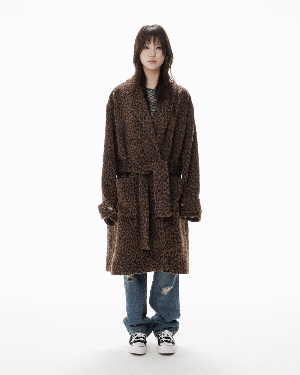 LEOPARD ROBE COAT
