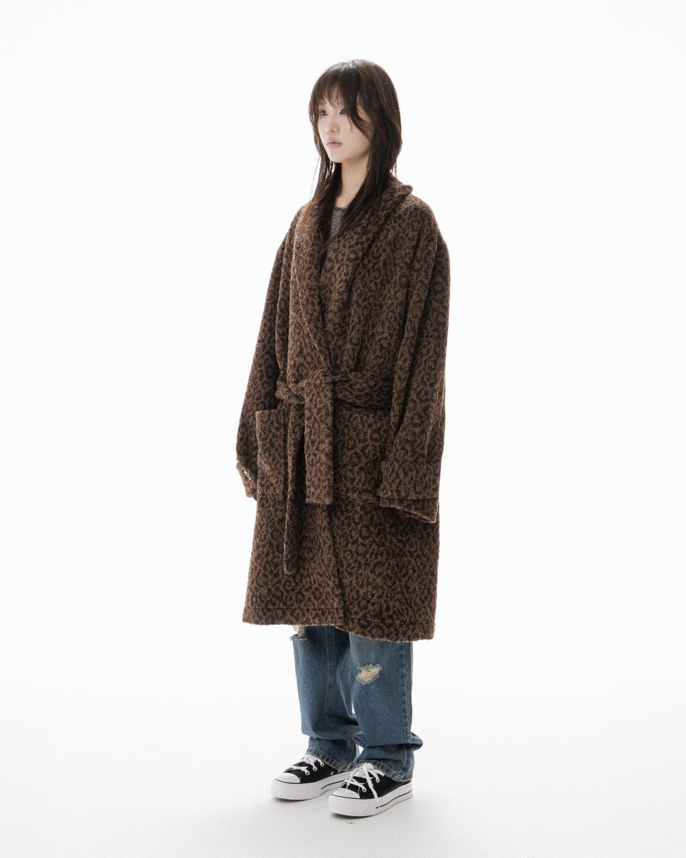 LEOPARD ROBE COAT
