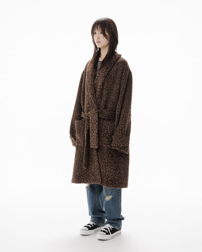 LEOPARD ROBE COAT