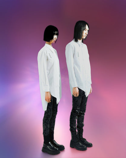 여성 히든 튤립 셔츠