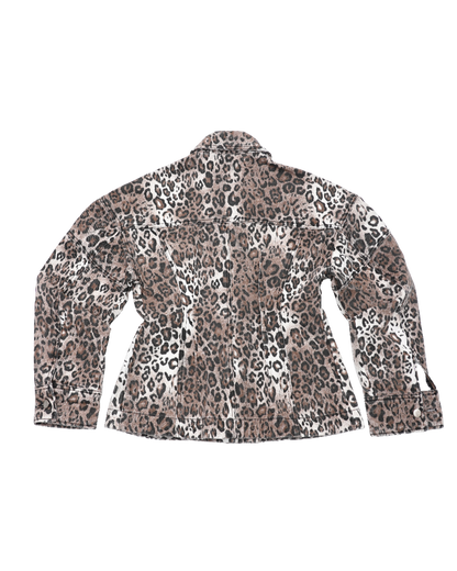 LEOPARD HOURGLASS DENIM JACKET 레오파드 아워글래스 자켓