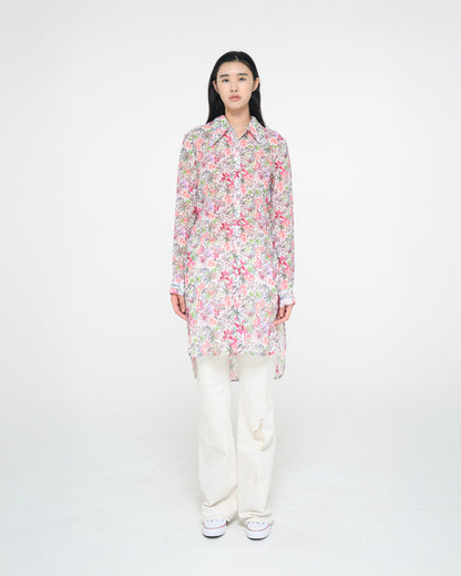 LONG FLOWER SHIRTS 롱 쉬폰 셔츠