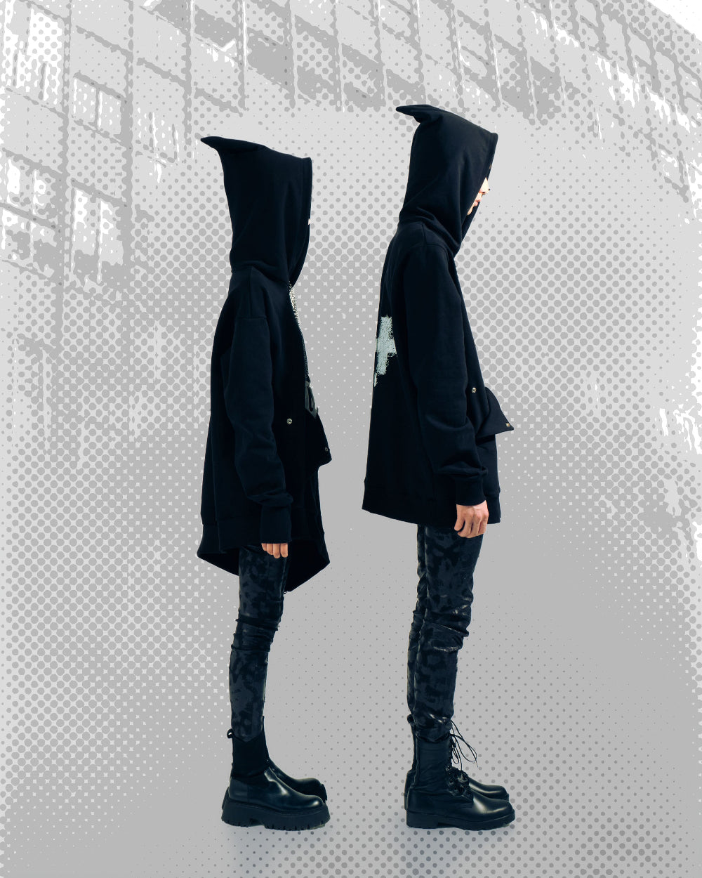 블랙 위자드 후디