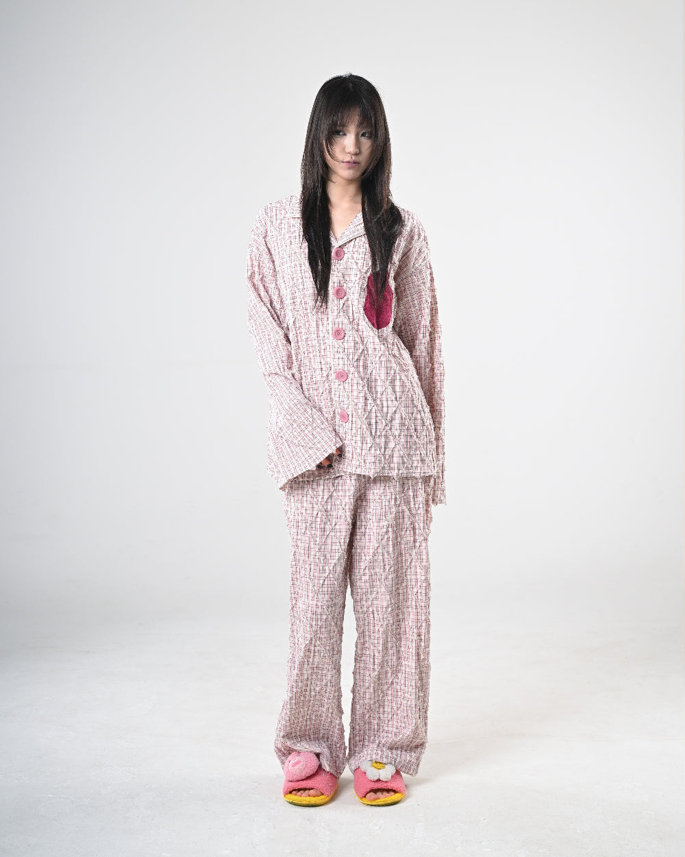 HEART SHAPED PAJAMA TOP