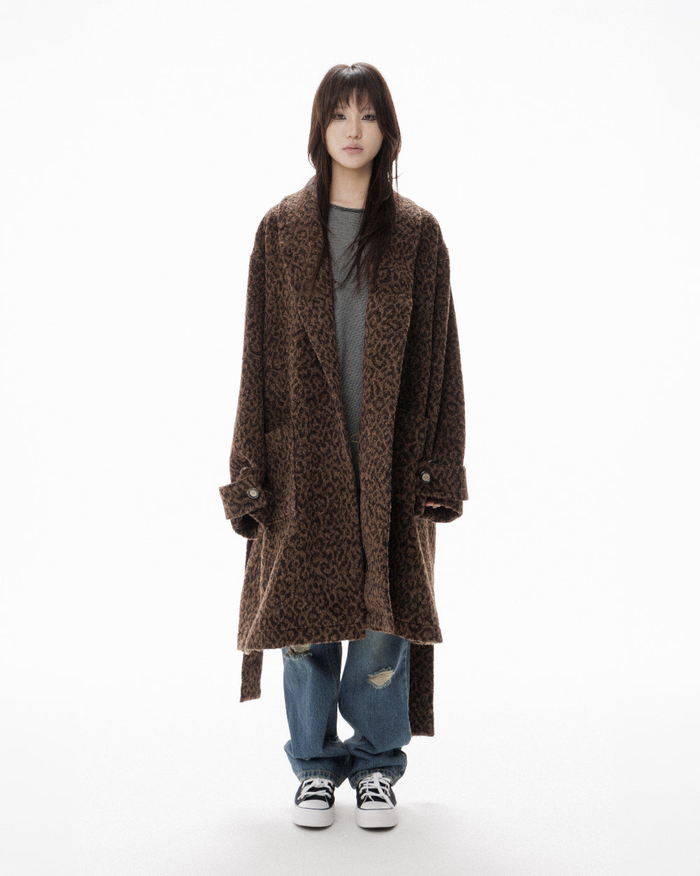 LEOPARD ROBE COAT