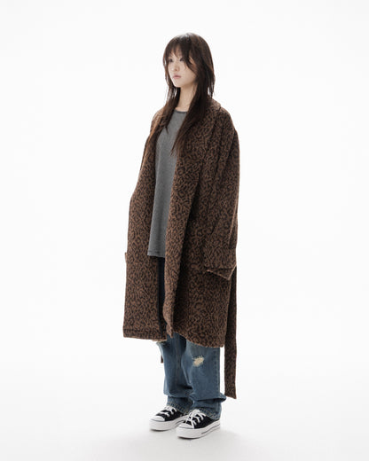 LEOPARD ROBE COAT