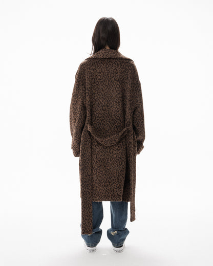 LEOPARD ROBE COAT