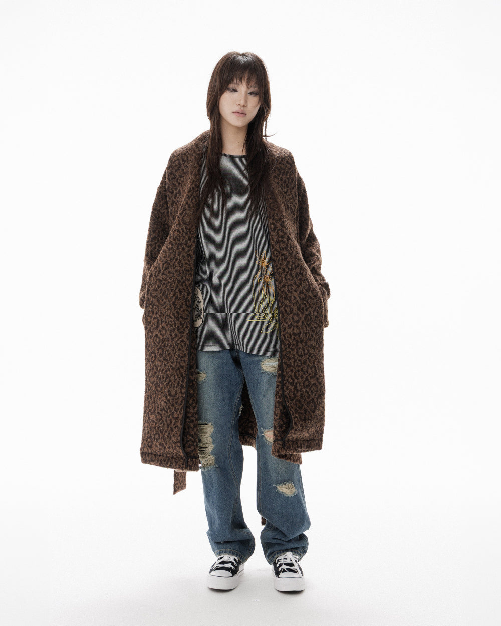 LEOPARD ROBE COAT