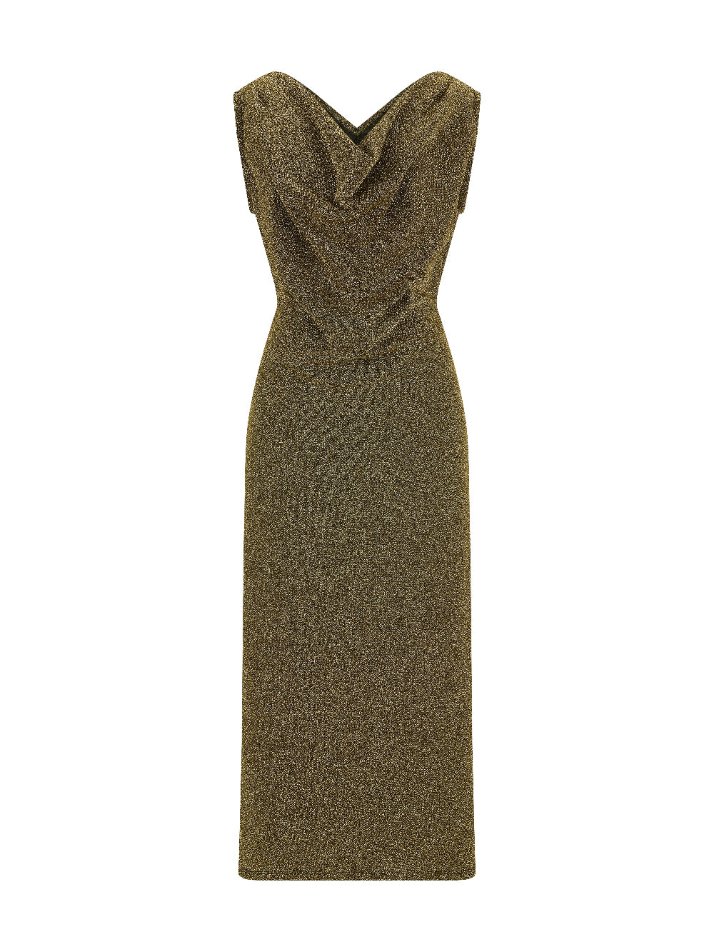 [LIMITED] V NECK PEARL DRAPE DRESS 브이넥 펄 드레이프 드레스