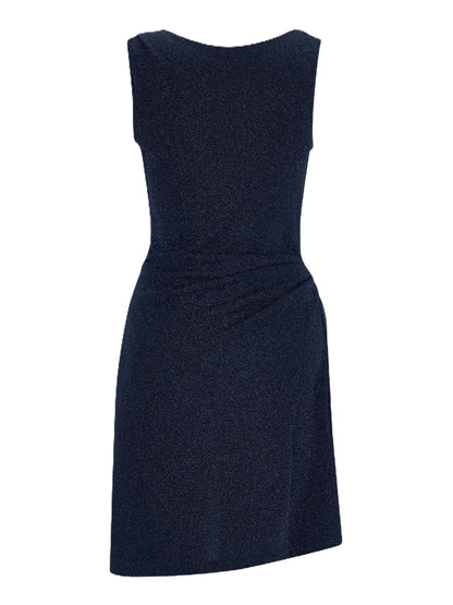 SHORT DRAPE DRESS NAVY 숏 드레이프 드레스 네이비