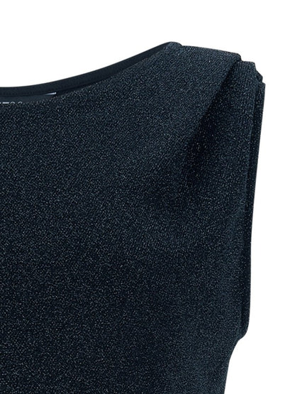 PEARL DRAPE DRESS MINI BLACK 펄 드레이프 드레스 미니 블랙