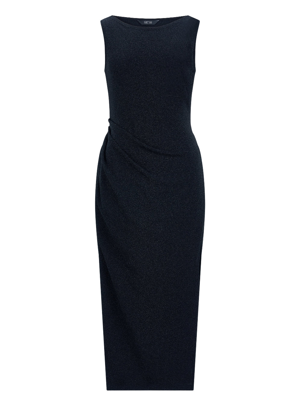 LONG PEARL DRAPE DRESS BLACK 롱 펄 드레이프 드레스 블랙