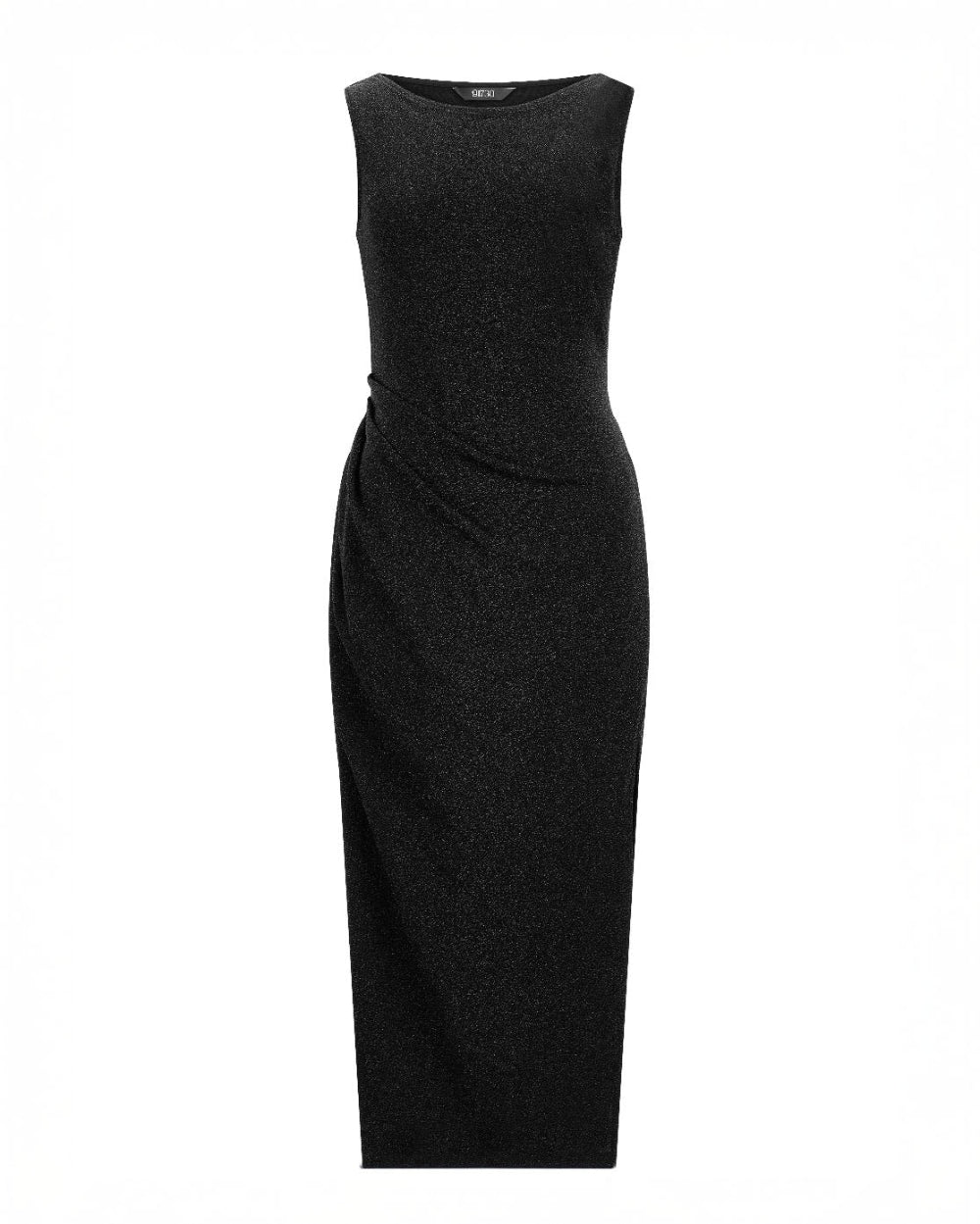 펄 드레이프 드레스 블랙