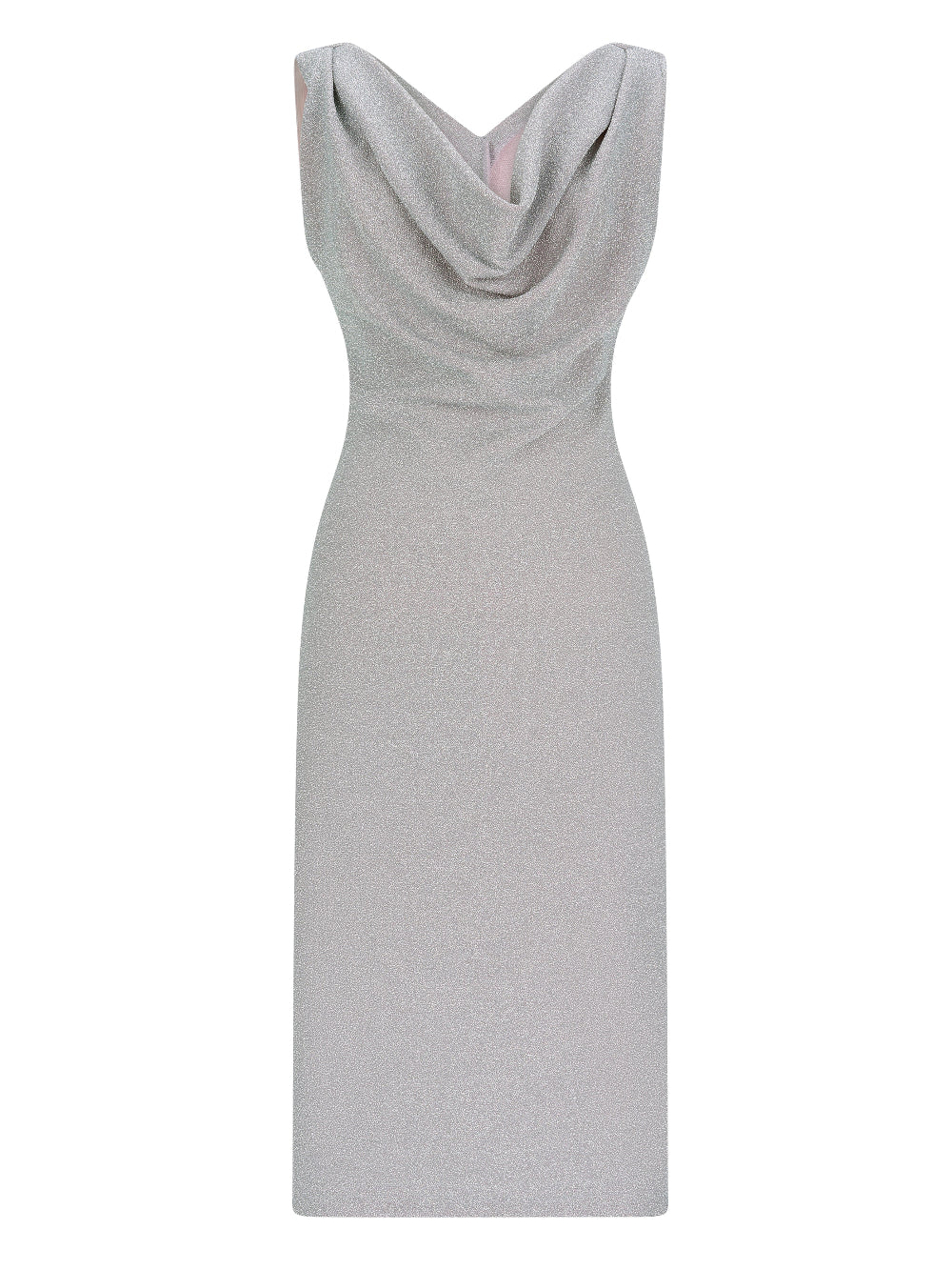 [LIMITED] V NECK PEARL DRAPE DRESS 브이넥 펄 드레이프 드레스
