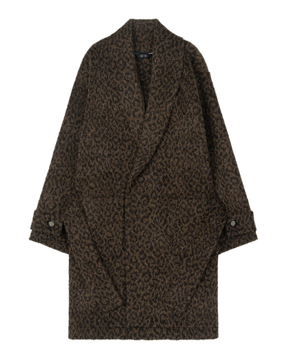 레오파드 로브 코트