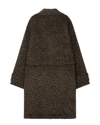 레오파드 로브 코트