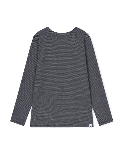 91730 EMBROIDERY LONG SLEEVE T-SHIRT 91730 자수 롱 슬리브 티셔츠