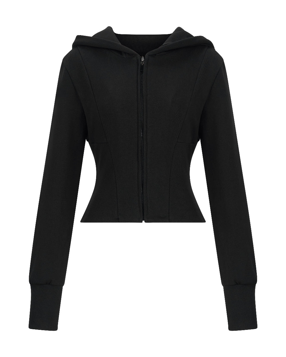 MOHAWK CROP ZIP UP HOODIE