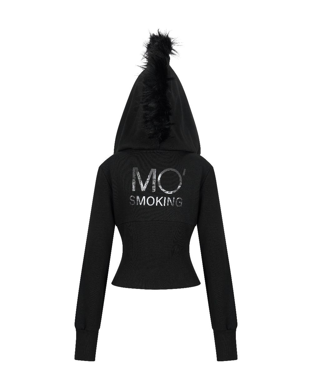 MOHAWK CROP ZIP UP HOODIE