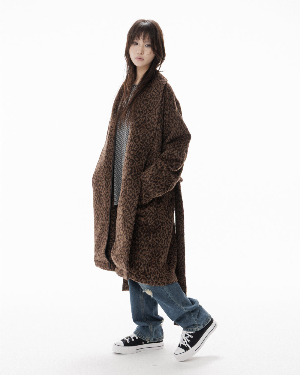 LEOPARD ROBE COAT