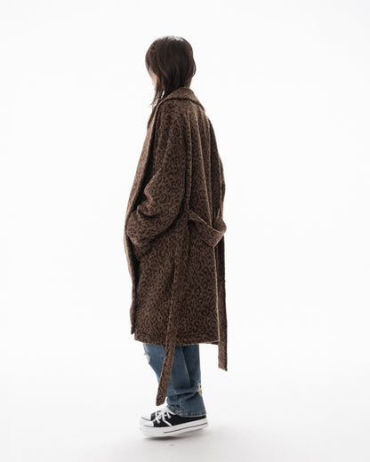 LEOPARD ROBE COAT